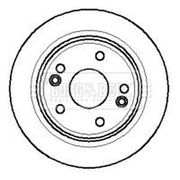 Borg & Beck 2 x Front Brake Discs BBD4271-x2