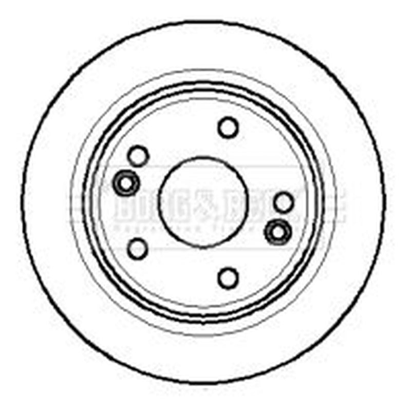 Borg & Beck 2 x Front Brake Discs BBD4271-x2