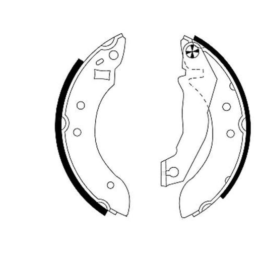 Mintex Brake Shoe Set Axle Kit fits Ford Escort 1983-1990 1.1 1.3 1.4 1.6 1.8