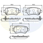 Comline Front & Rear Brake Discs & Pads fits Kia Cee'D 2012-2018 1.6