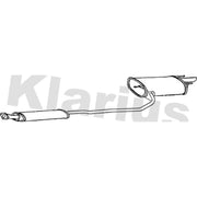 Klarius Box With Tail Pipe Rear TY495J