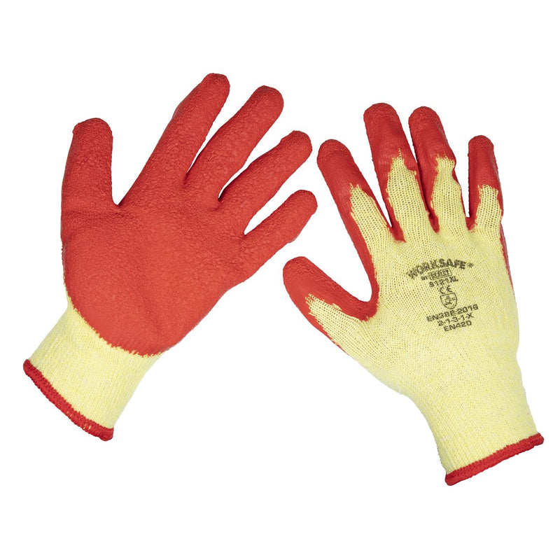 Worksafe Super Grip Knitted Gloves with Latex Palm, X-Large - Pack of 12 Pairs Worksafe - Dynamic Drive