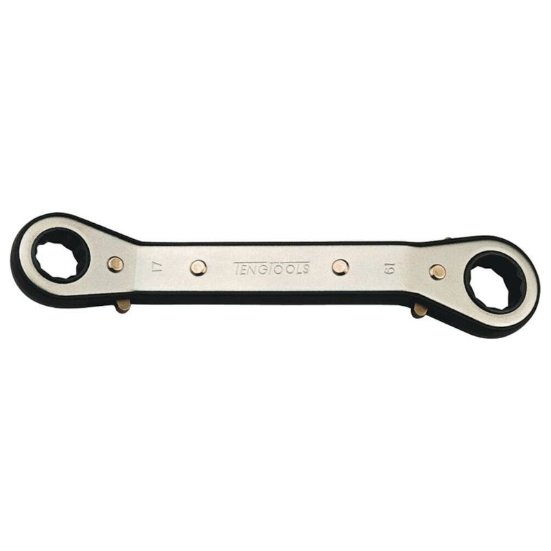 Teng Tools Ratcheting Offset Ring Spanner Metric 21 x 22mm Teng Tools - Dynamic Drive