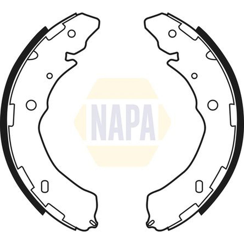 NAPA Brake Shoe Set Axle Kit fits Fiat Fullback Pickup 2016 on 2.4
