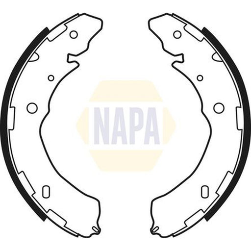 NAPA Brake Shoe Set Axle Kit fits Fiat Fullback Pickup 2016 on 2.4