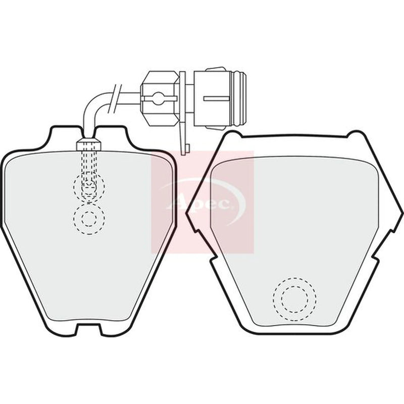 Apec Front Brake Pad Set PAD1161