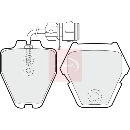 Apec Front Brake Pad Set PAD1161