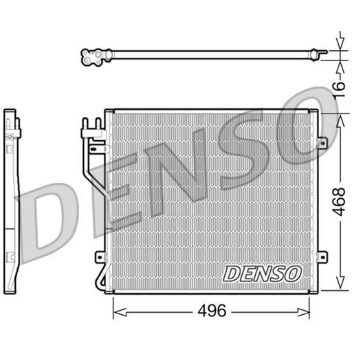 Denso Air Conditioning Condenser fits Jeep Cherokee 2001-2008 2.4 2.5 2.8 3.7