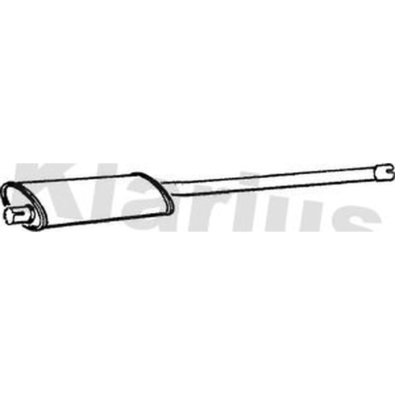 Klarius Box With Centre Pipe Centre fits Ford Cortina 1966-1972