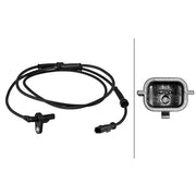 Hella ABS Wheel Speed Sensor Rear fits Mercedes-Benz Citan Dualiner 2012-2021