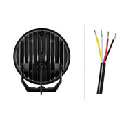 Hella Spotlight Vf Blade Aux. Black 7 Round W/A Po R 5 frontal sided 1FJ 357