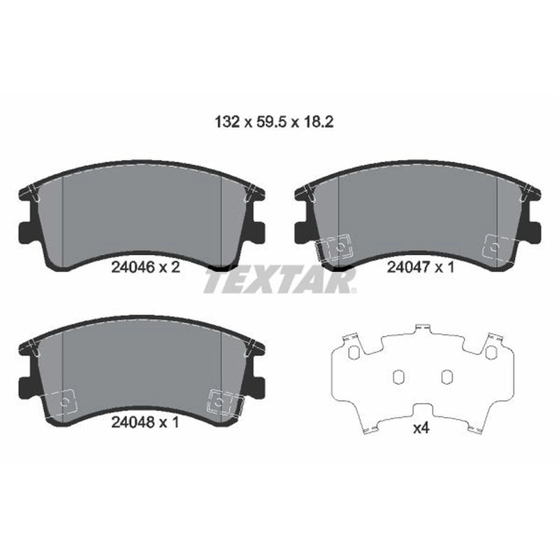Textar Front Brake Pad Set 2404601