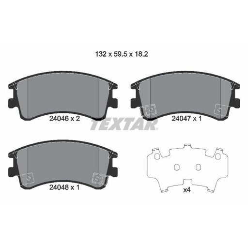 Textar Front Brake Pad Set 2404601