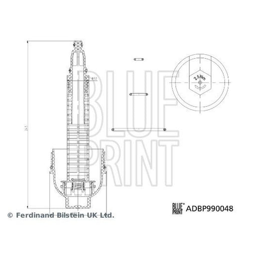 Blue Print Oil Filter Housing Cap fits BMW 3 2002-2013