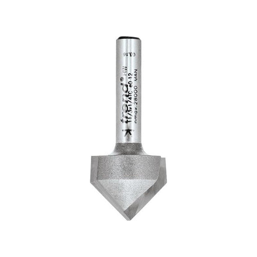Trend 11/3 x 1/4 TCT V-Groove Cutter 45° 9.2 x 19.1mm Trend - Dynamic Drive