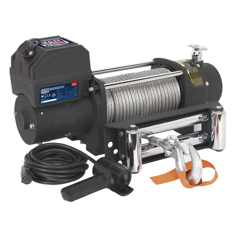 Sealey Self-Recovery Winch 4300kg (9500lb) Line Pull 12V SRW4300 Sealey - Dynamic Drive