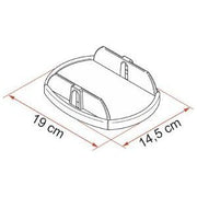 Fiamma Plates Pro (4) Grey 97901-057 Fiamma - Dynamic Drive