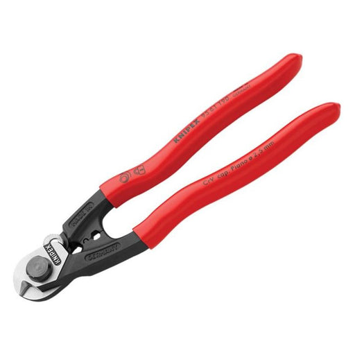 Knipex Wire Rope/Bowden Cable Cutter PVC Grip 190mm Knipex - Dynamic Drive