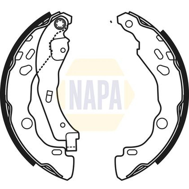 NAPA Brake Shoe Set Axle Kit fits Citroën Ami 2020 on
