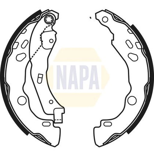 NAPA Brake Shoe Set Axle Kit NBS1050