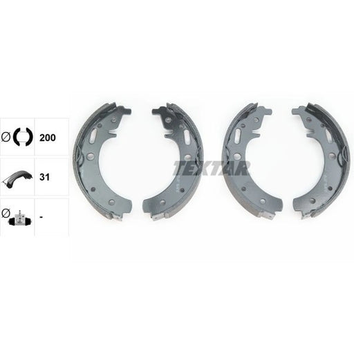 Textar Brake Shoe Set Axle Kit 91042900