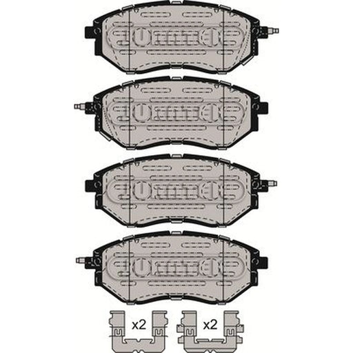 Juratek Front Brake Pad Set fits Subaru Forester 2013 on 2.0