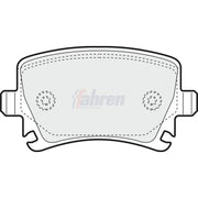 Fahren Rear Brake Discs & Pads fits Audi A6 C6 2004-2011 2.0 2.4 2.7 2.8 3.0 3.2