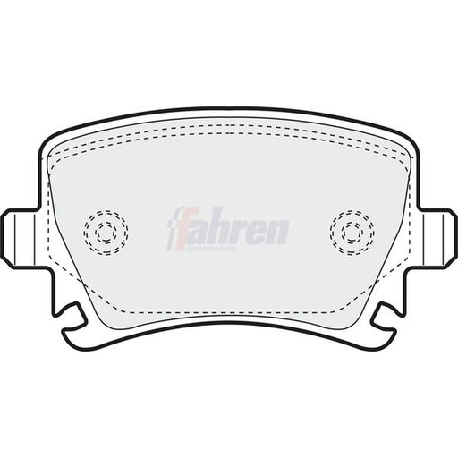 Fahren Rear Brake Vented Discs & Pads fits Audi A6 C6 2004-2011 2.7 3.0