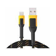 Dewalt Telecoms USB A to USB C Reinforced Charging Cable 3m (10ft) DEWALT Telecoms - Dynamic Drive