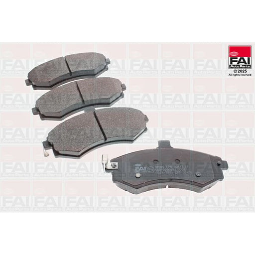 FAI Front Brake Pad Set fits Hyundai Elantra III 2000-2006 1.6 1.8 2.0