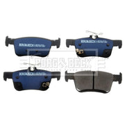 Borg & Beck Front & Rear Brake Discs & Pads fits Honda Civic X 2017-2022 1.0