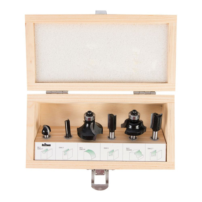 Triton 1/2" Router Kit 6pce 6pce Triton - Dynamic Drive