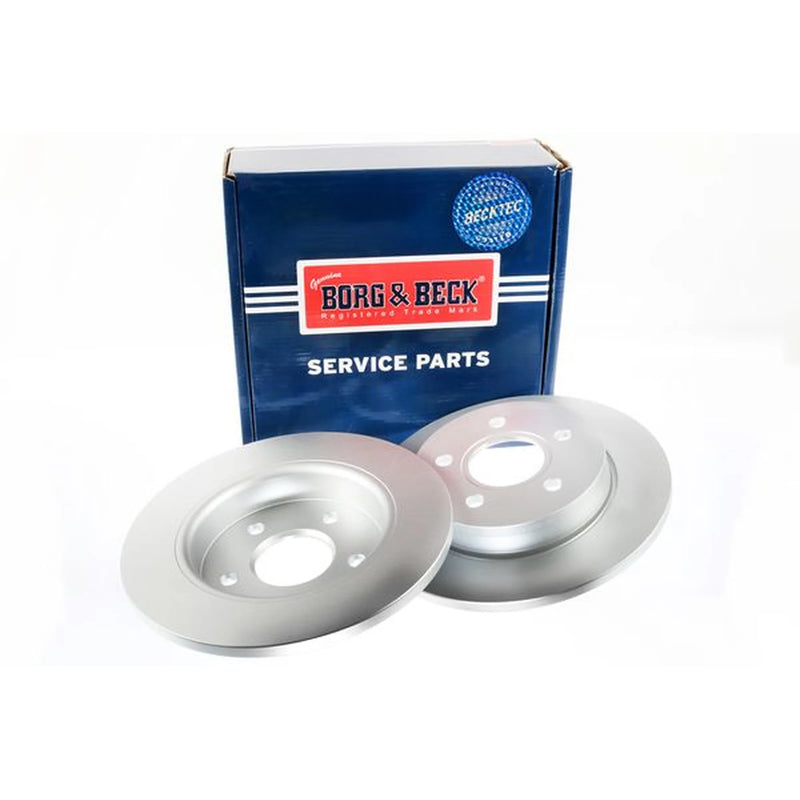 Borg & Beck 2 x Solid Rear Brake Discs BBD4476-x2