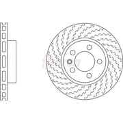 Fahren Front Brake Vented Discs & Pads fits VW Touareg 2004-2018 3.0 3.6