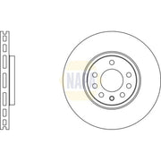NAPA 2 x Vented Front Brake Discs NBD5606-x2