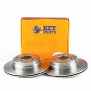 Key Parts Rear Brake Vented Discs & Pads fits BMW X5 2013-2018
