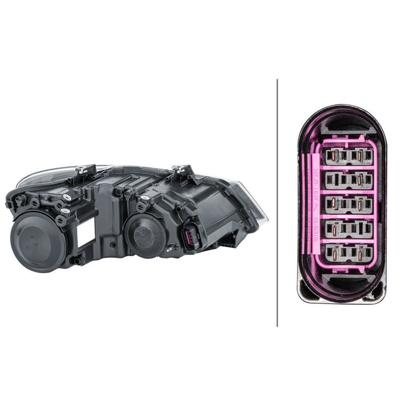 Hella Headlight Headlamp W5W Left fits VW Polo V 2009-2022 1.0 1.2 1.4 1.6