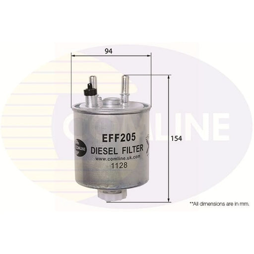 Comline Fuel Filter Element fits Renault Kangoo / Grand Kangoo II 2008 on 1.5