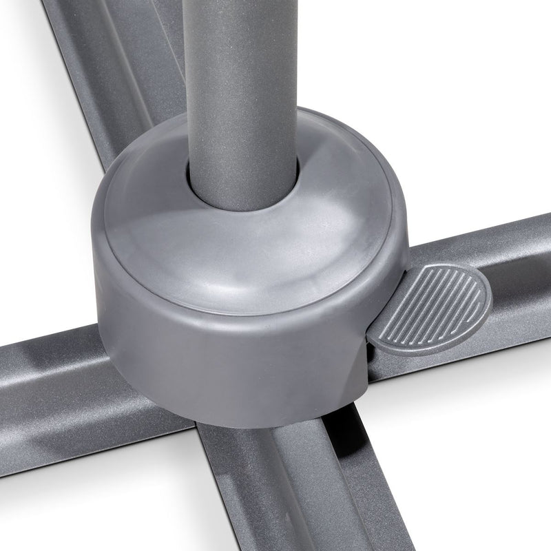 Dellonda Cantilever Parasol with 360 Rotation, Tilt & Cover 3m - Grey Dellonda - Dynamic Drive