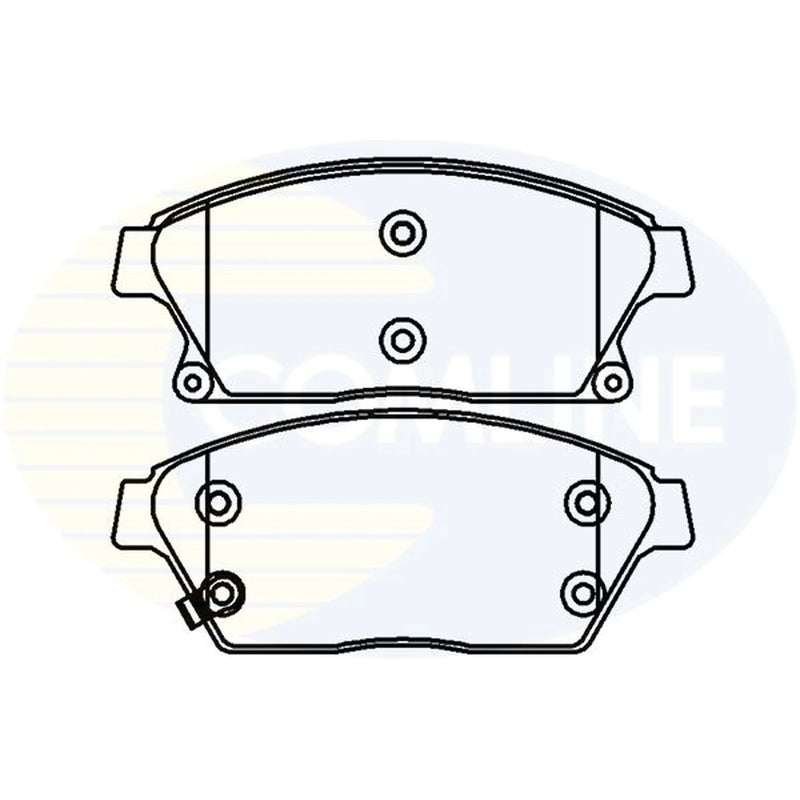 Comline 4 x Front Brake Pad Set fits Cadillac Ats 2013 on 2.0