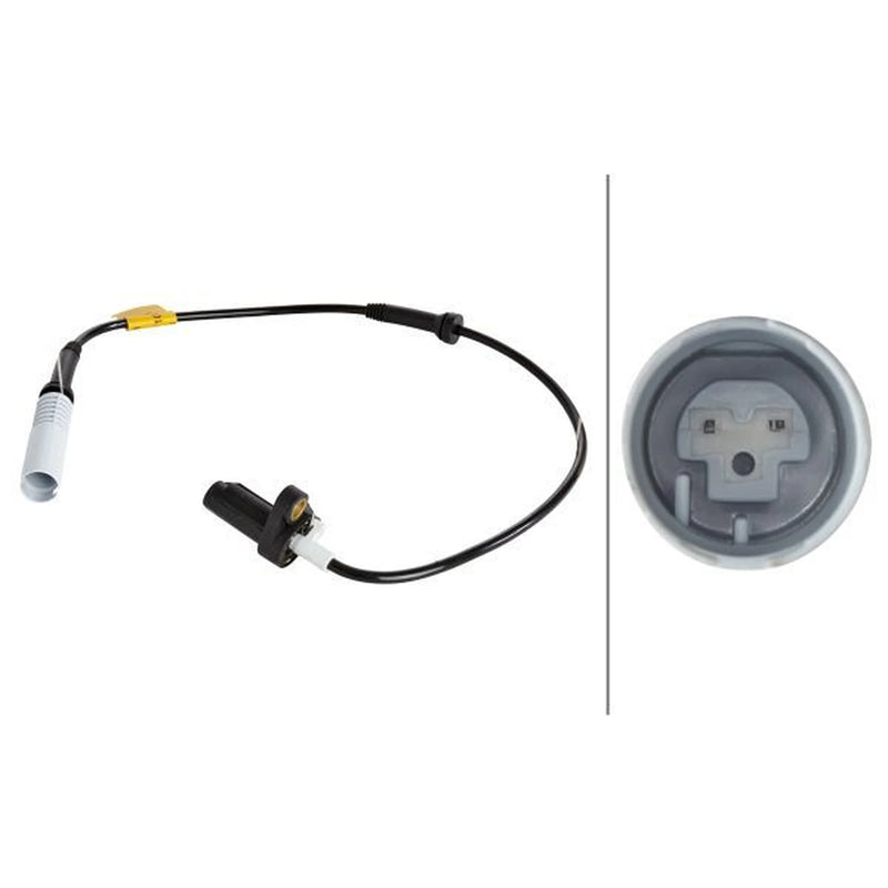Hella ABS Wheel Speed Sensor Front fits BMW 5 1995-2004