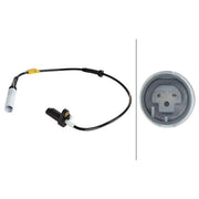 Hella ABS Wheel Speed Sensor Front 6PU 009 106-041