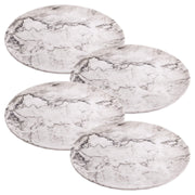 4 x Reusable Plastic Melamine Granite Pattern 8" Plate for Camping Picnic UK Camping And Leisure - Dynamic Drive