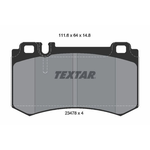 Textar Rear Brake Pad Set 2347802