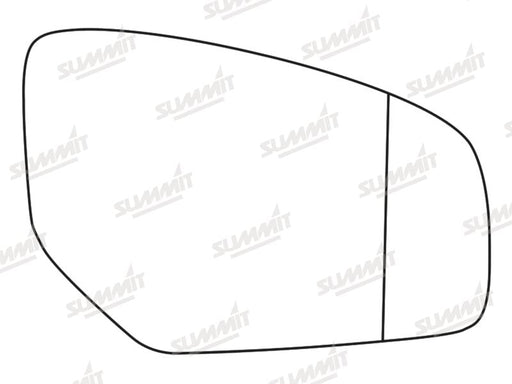 Summit Stick-On Aspheric Mirror Glass fits Honda Civic RHS Summit - Bars 4 Cars