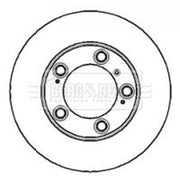 Borg & Beck Front Brake Discs & Pads fits Porsche Boxster 1996-2004 2.5 2.7