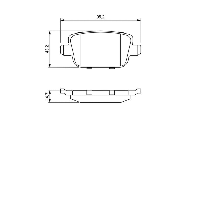 Bosch Front & Rear Pads fits Ford Focus II 2009-2011 2.5