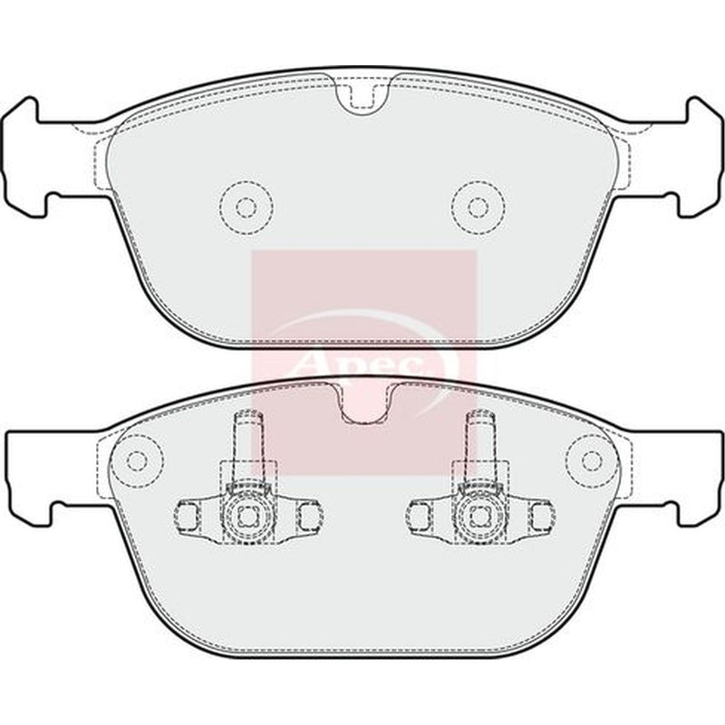 Apec Front Brake Pad Set fits Volvo XC60 I 2013-2017