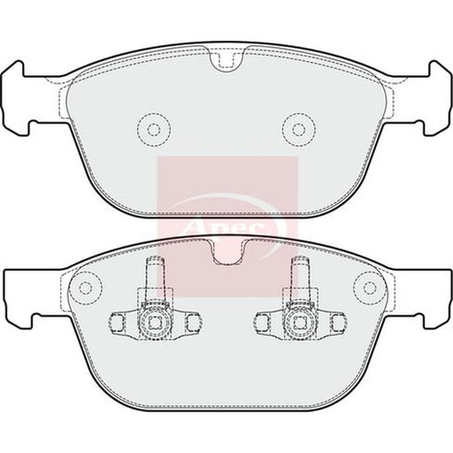 Apec Front Brake Pad Set fits Volvo XC60 I 2013-2017