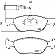 Mintex Front Brake Pad Set fits Alfa Romeo 145 1994-2001 1.4 1.6 1.9